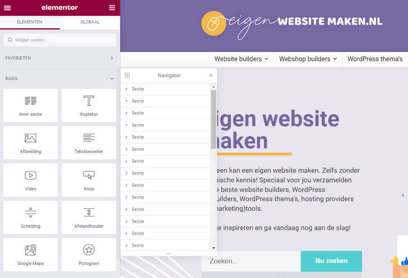 Astra theme elementor pagebuilder