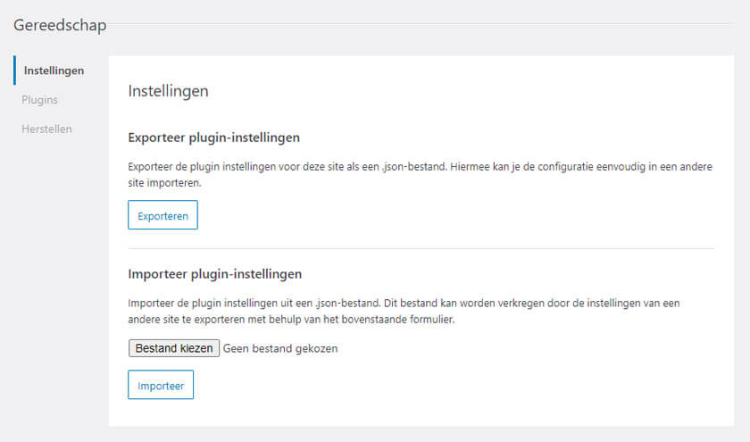 SEOPress importeer functie SEOPress importeer functie
