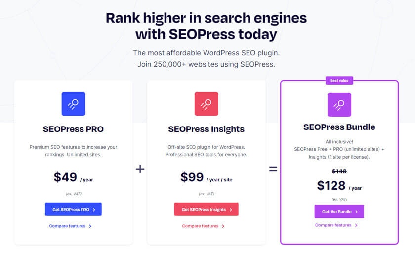 SEOPress prijzen SEOPress prijzen
