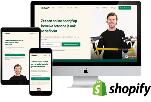 Eigen webshop beginnen Shopify
