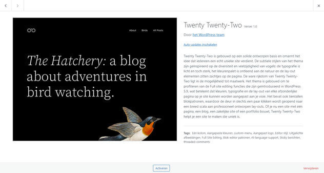 WordPress Twenty Twenty-Two Thema WordPress Twenty Twenty-Two Thema