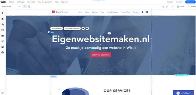 Wix website builder Wix of WordPress