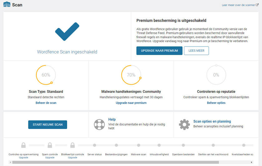 Wordfence Security Scan