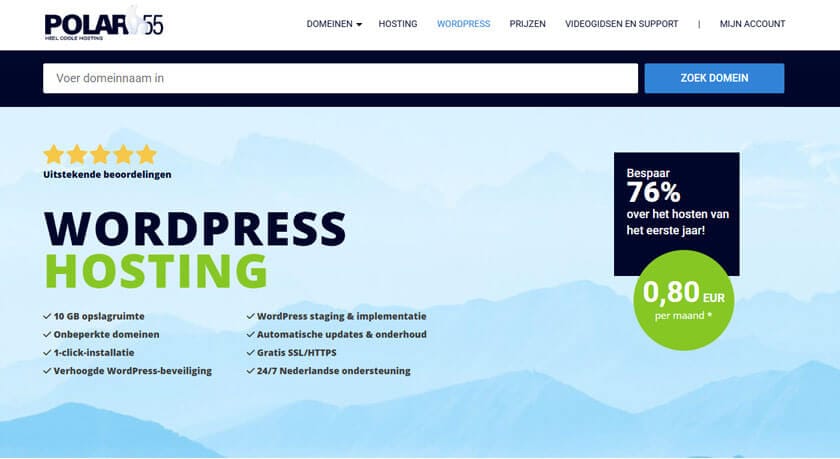 Polar55 WordPress hostng WordPress hosting Polar55